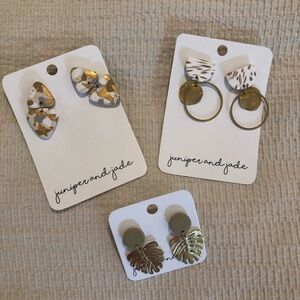 Juniper and Jade Clay Earrings Set